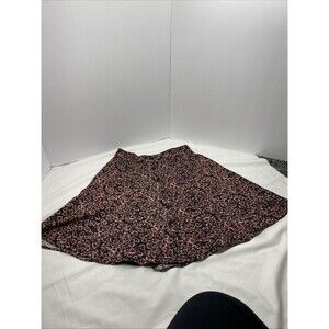 Vintage 90s Smart Set Floral Mini Skirt Size 7 Button Front Rayon Grunge Boho